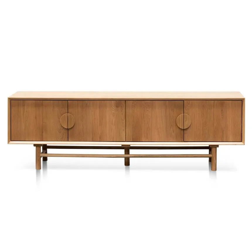 1.8m Wooden TV Entertainment Unit - Natural