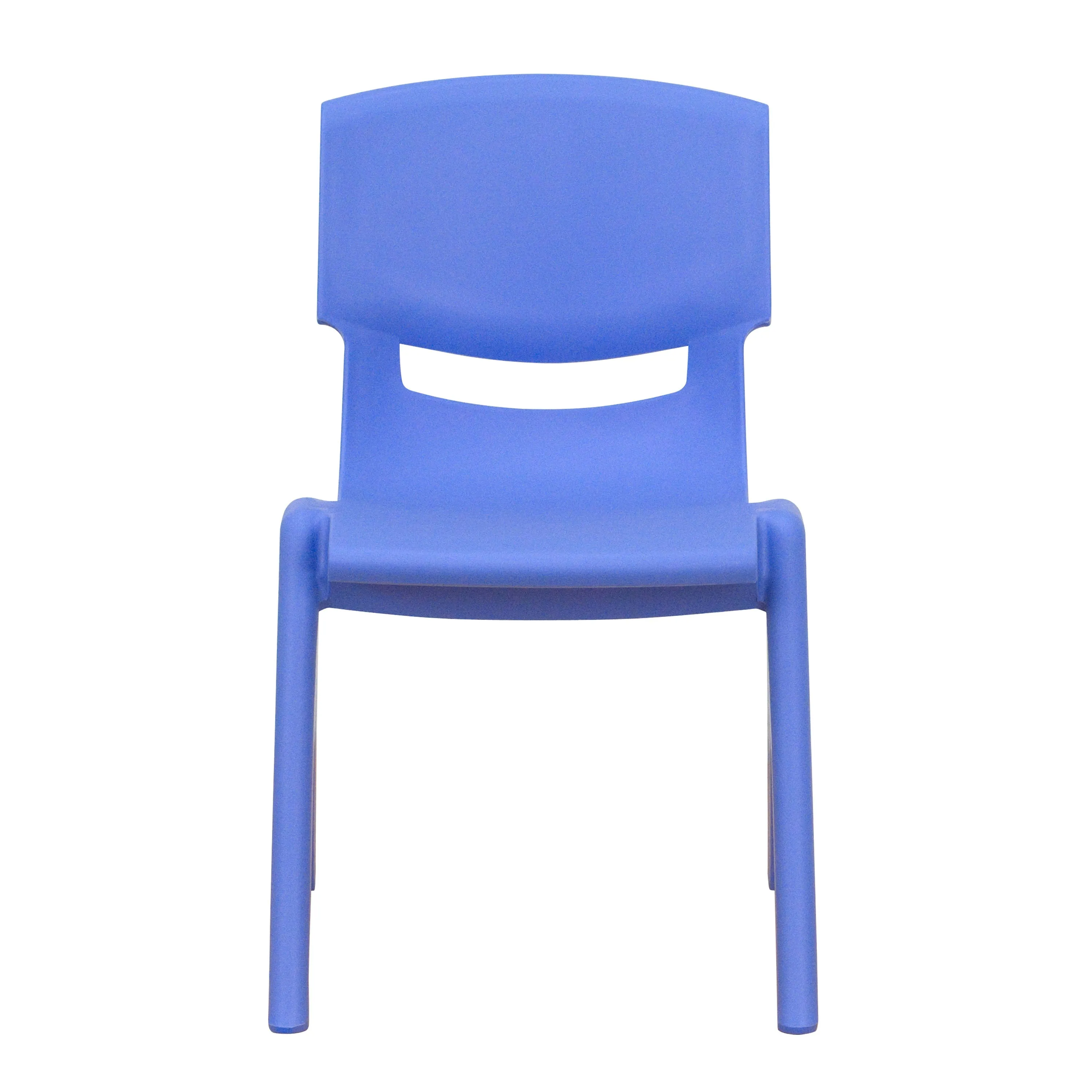 2 Pack Plastic Stackable School Chair with 12" Seat Height