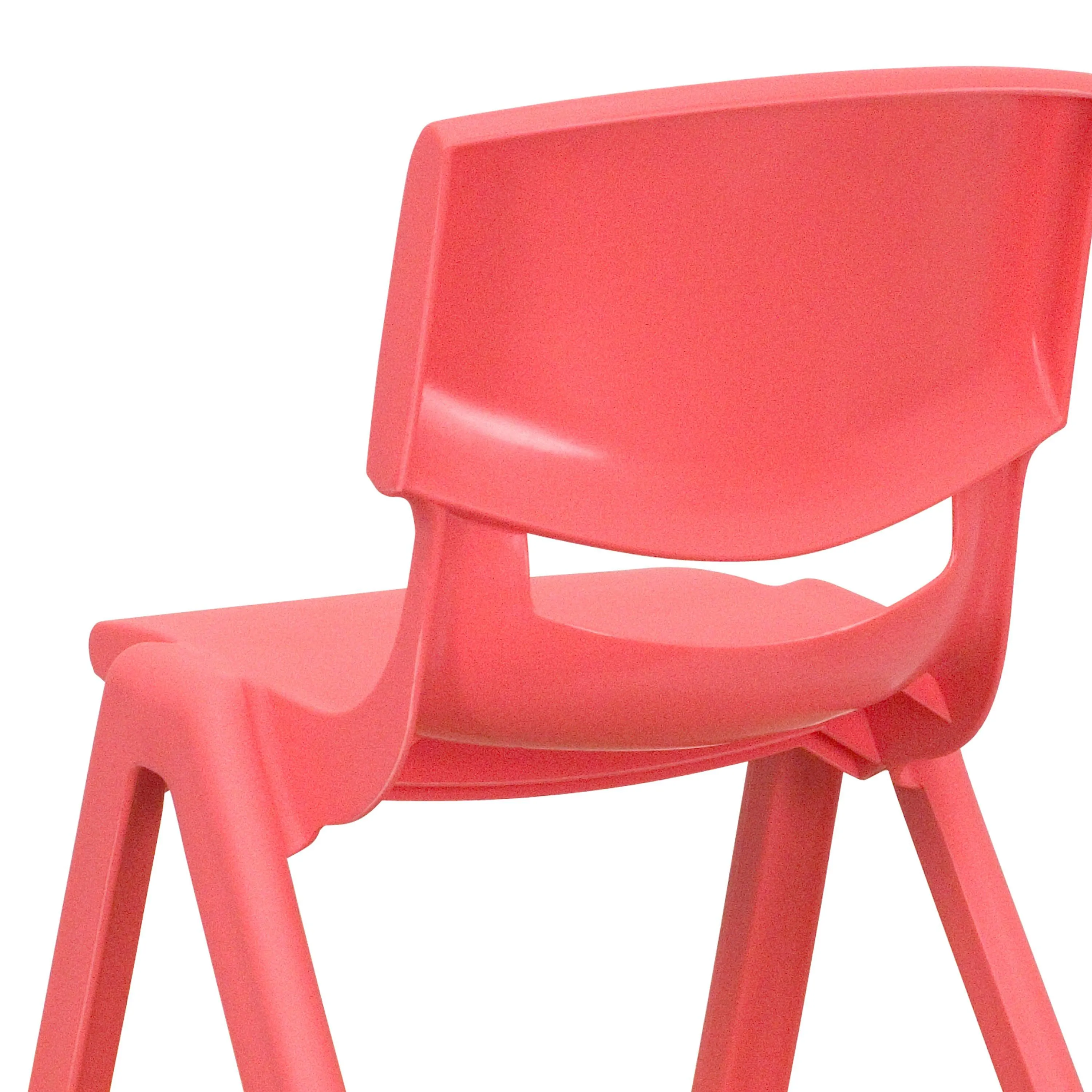 2 Pack Plastic Stackable School Chair with 12" Seat Height