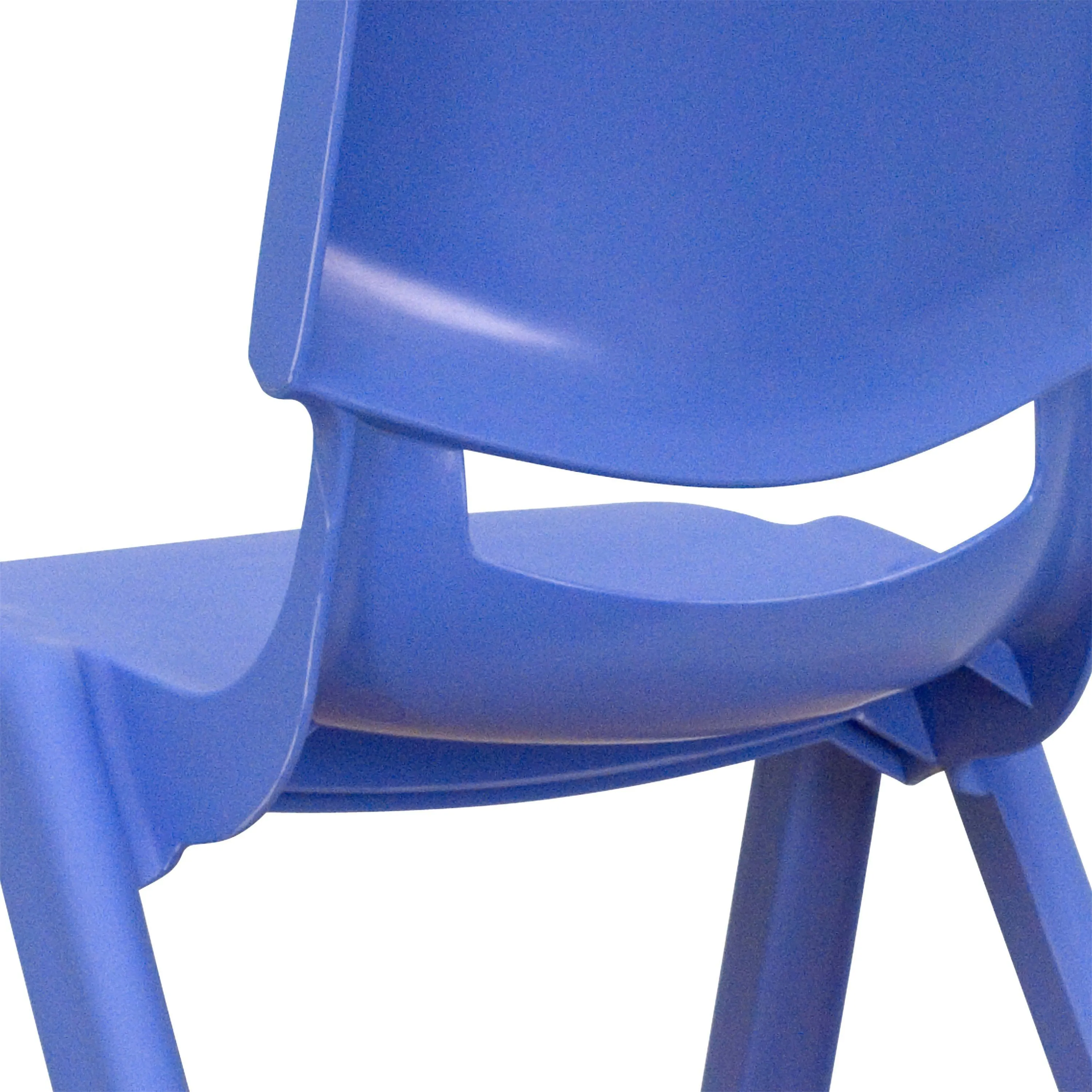 2 Pack Plastic Stackable School Chair with 12" Seat Height