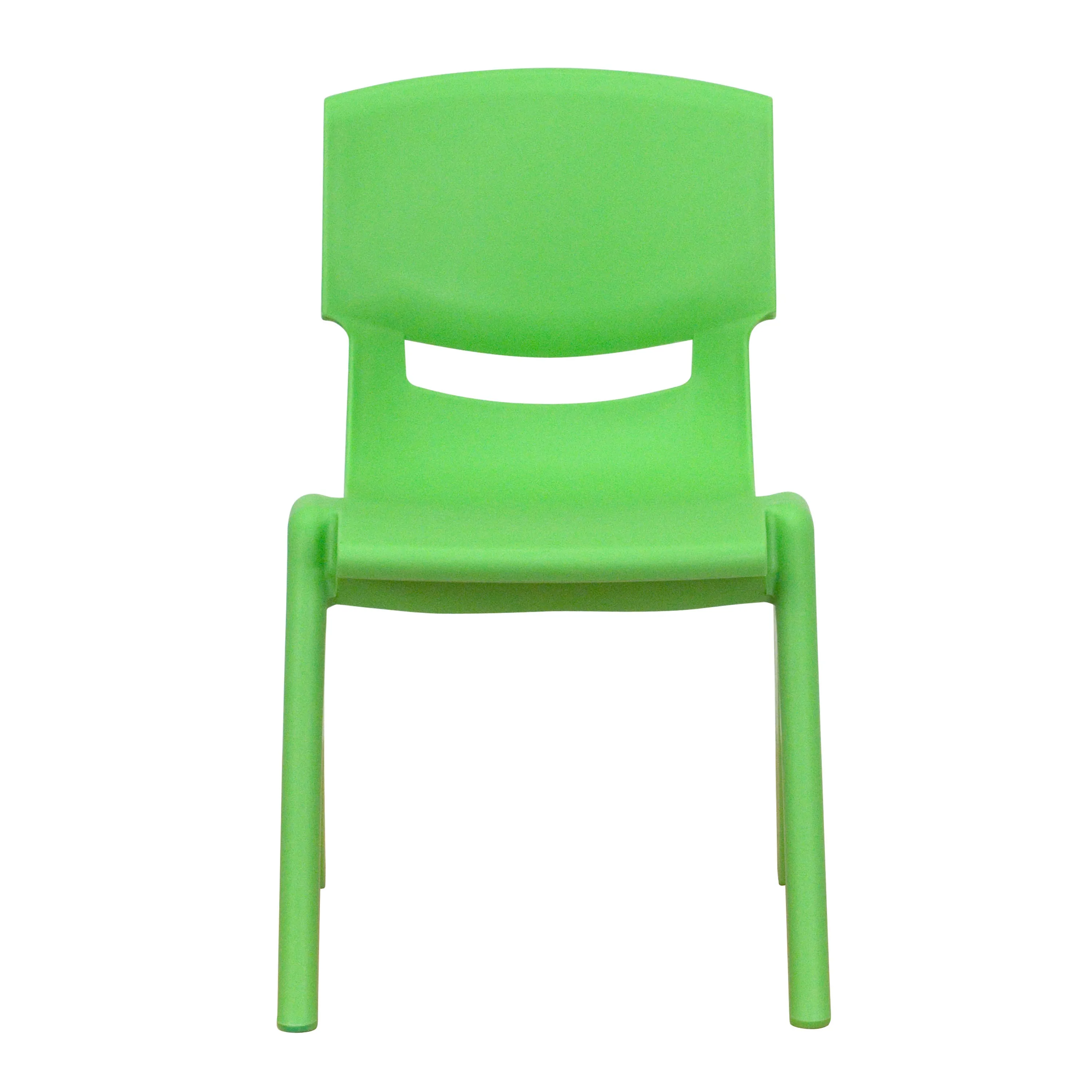 2 Pack Plastic Stackable School Chair with 12" Seat Height