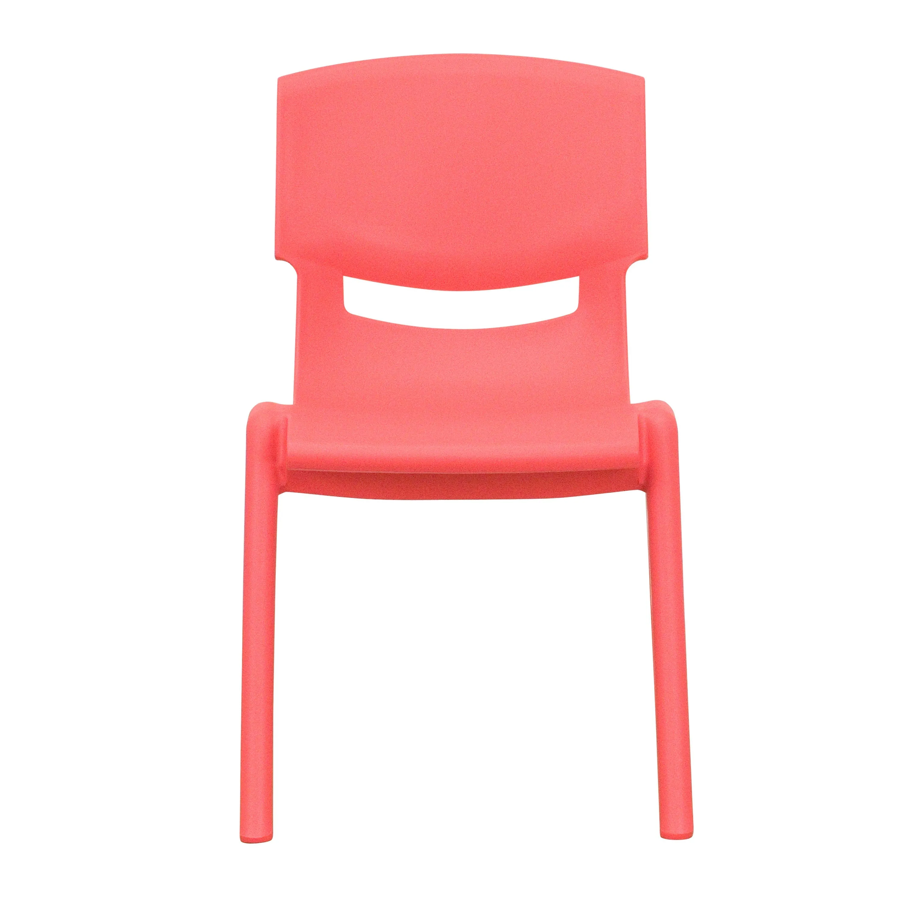 2 Pack Plastic Stackable School Chair with 12" Seat Height