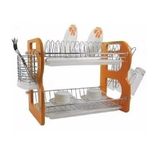 2- Tier Wooden Dish Rack