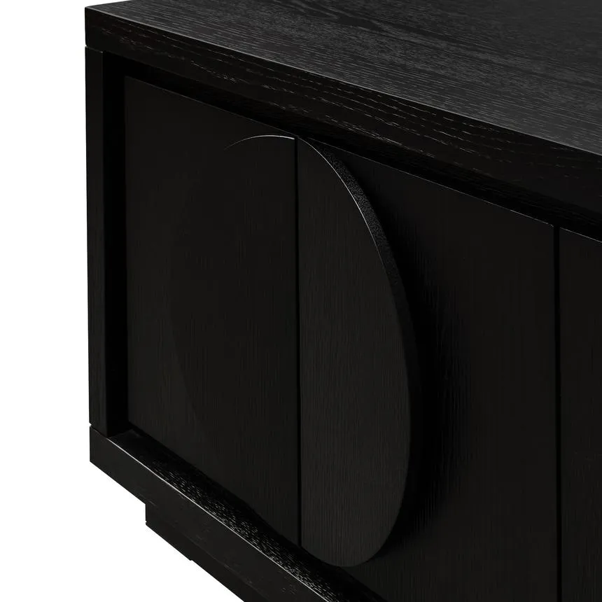 2m Entertainment TV Unit - Textured Espresso Black