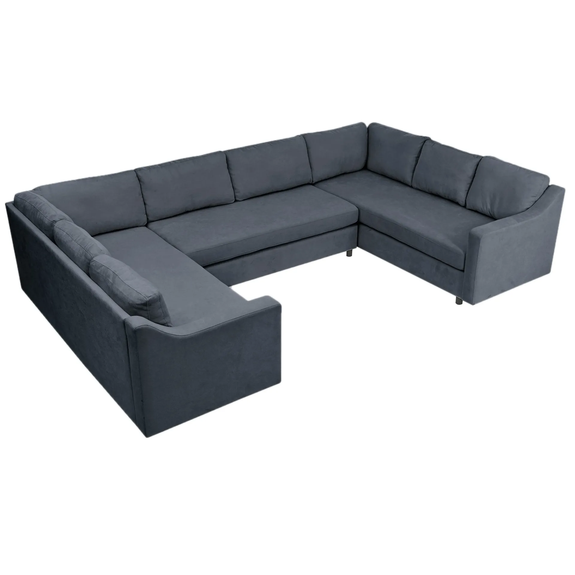 3 Piece Modern Luxury Upholstered U-Shaped Large Sectional Sofa