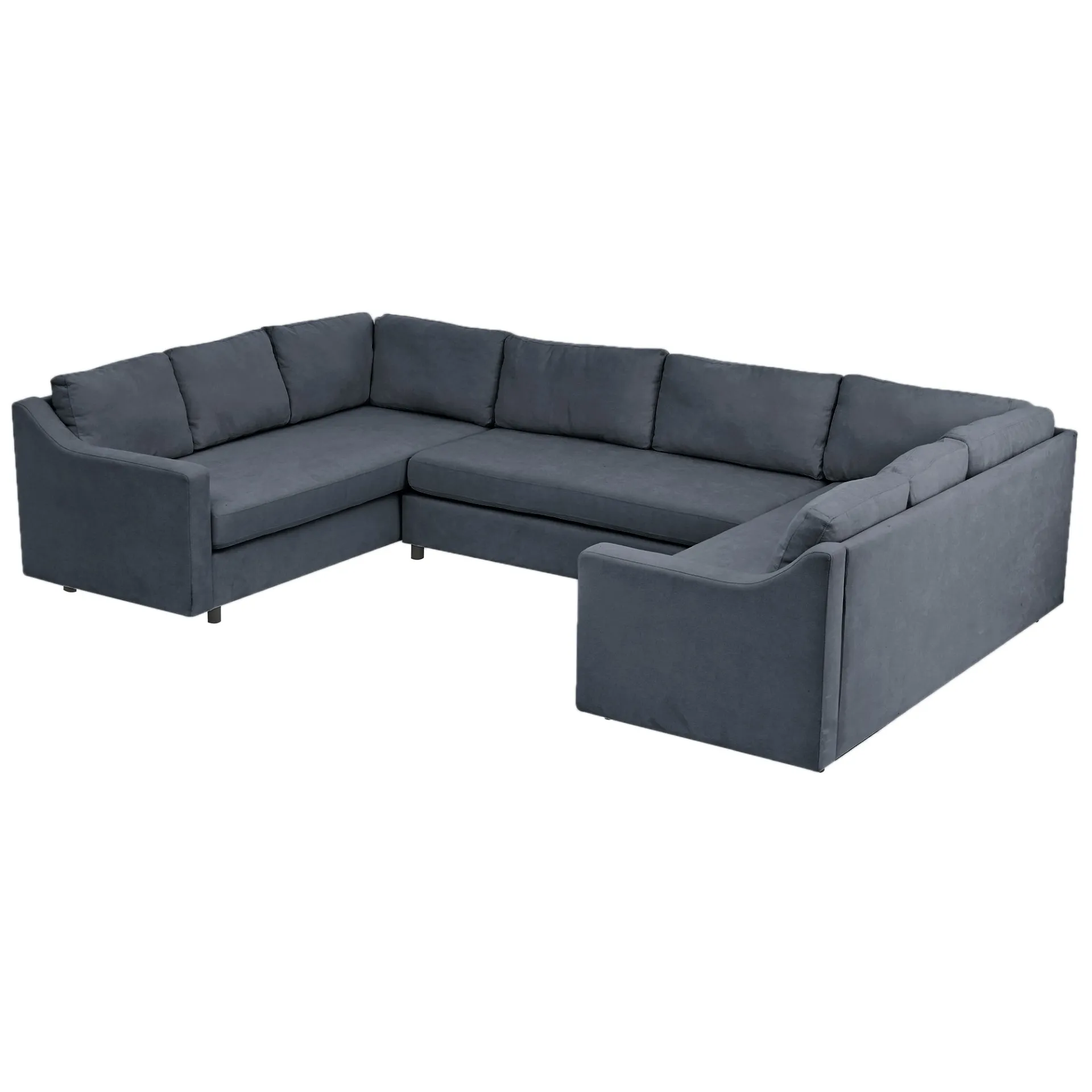 3 Piece Modern Luxury Upholstered U-Shaped Large Sectional Sofa