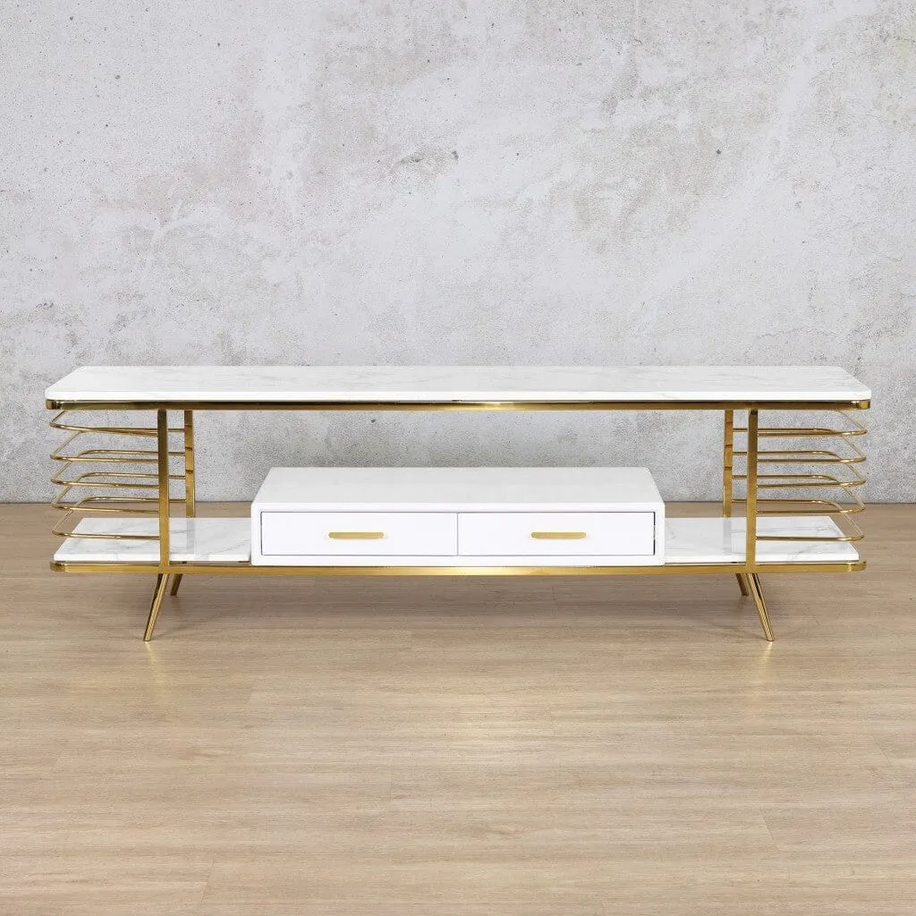 Alba Plasma TV Stand Gold - Available on Special Order Plan Only