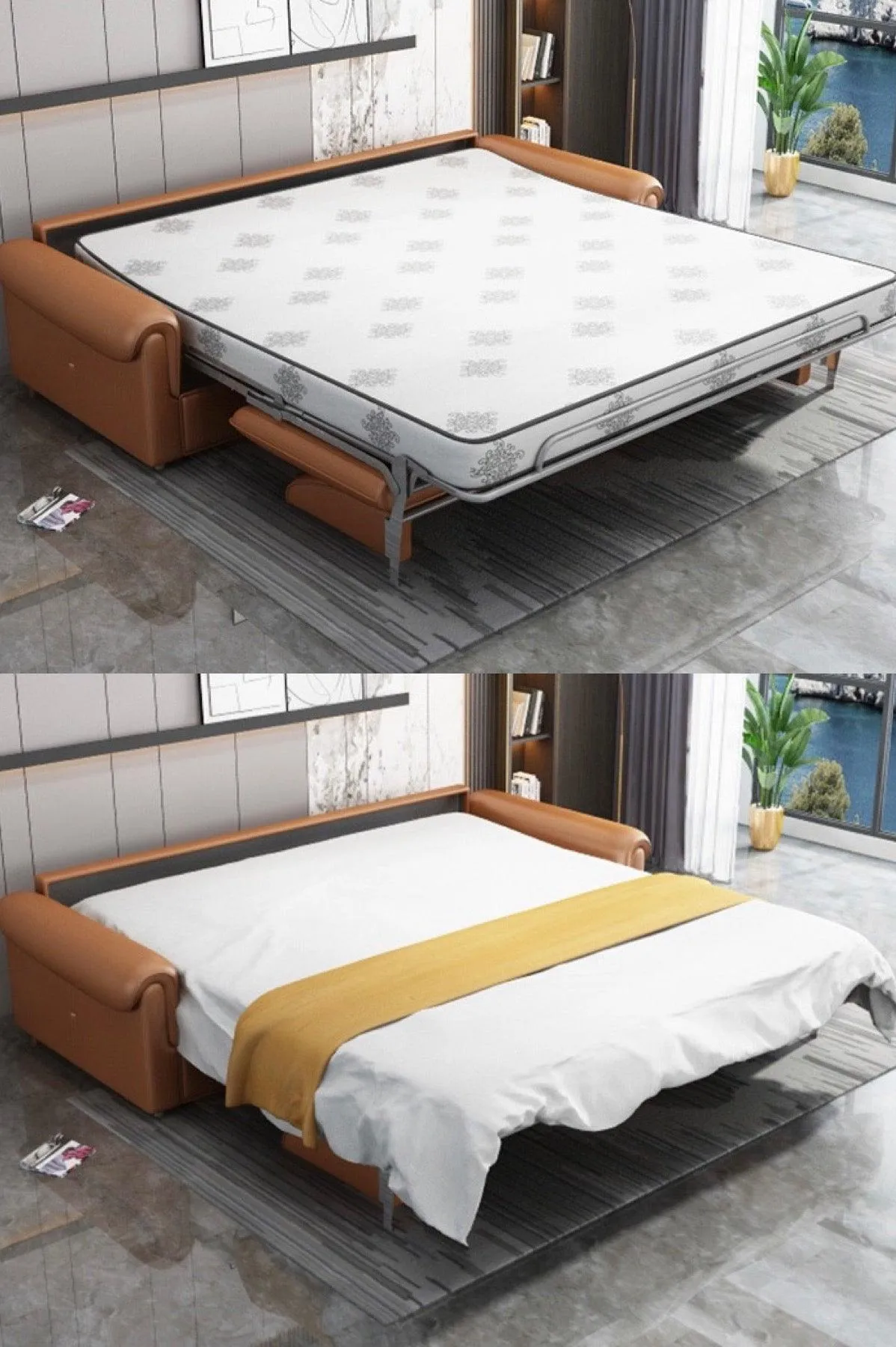 Anthony Foldable Sofa Bed with Mattress