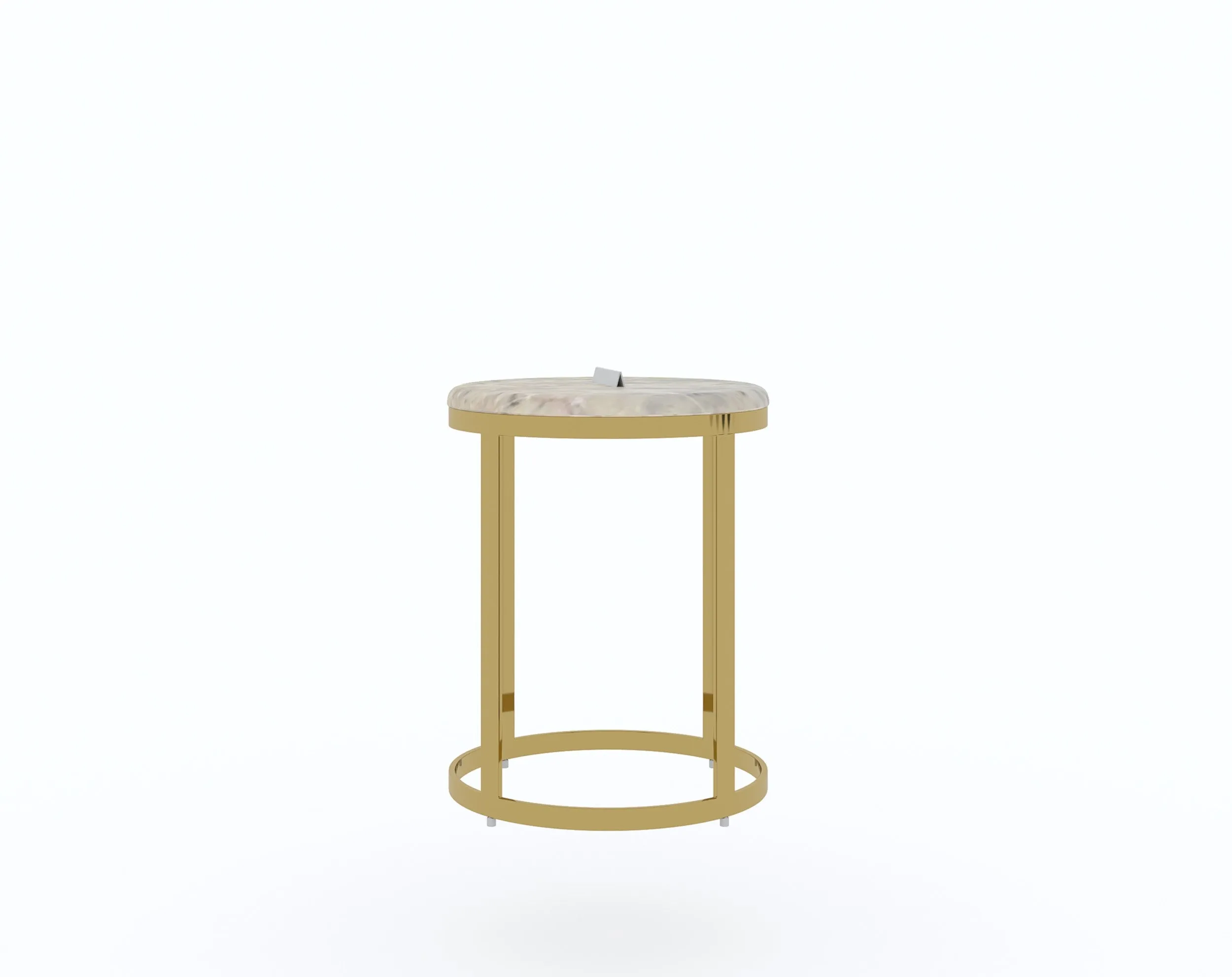 Arcus Side Table with Australian Onyx Top