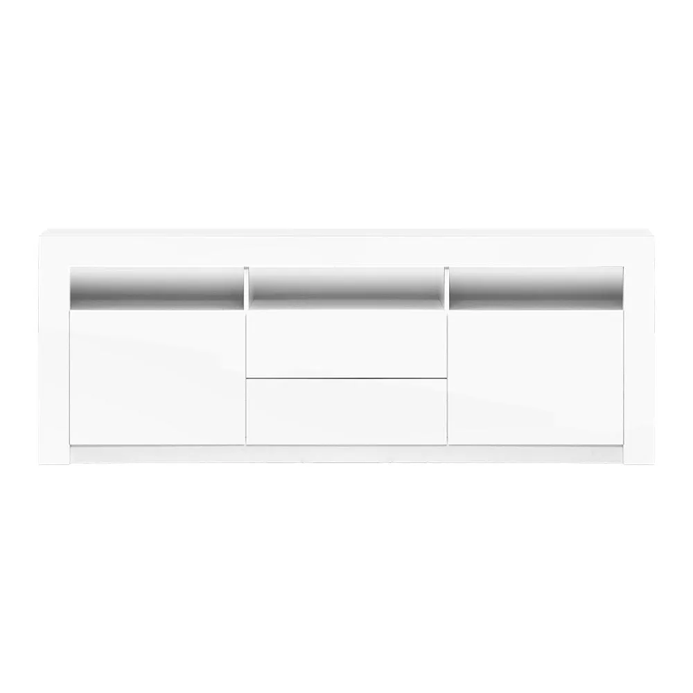 Artiss Entertainment Unit TV Cabinet LED 160cm White Anna