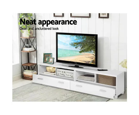 Artiss TV Cabinet Entertainment Unit 180cm White Eddie