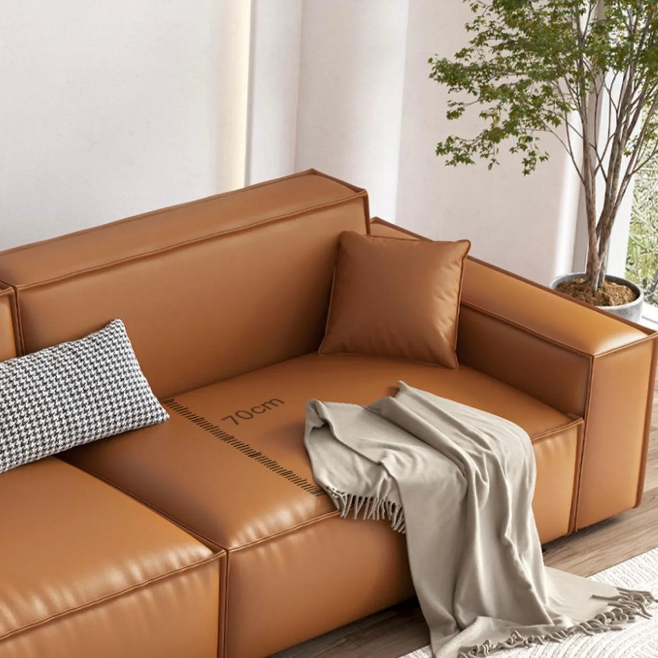 Aureus Genuine Leather Sofa