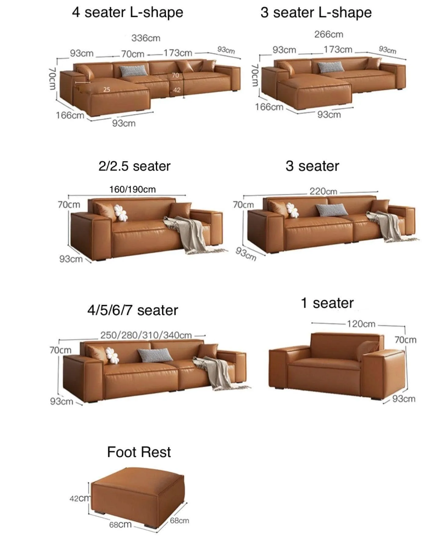 Aureus Genuine Leather Sofa