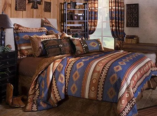 Badlands Blue Southwest Comforter Set