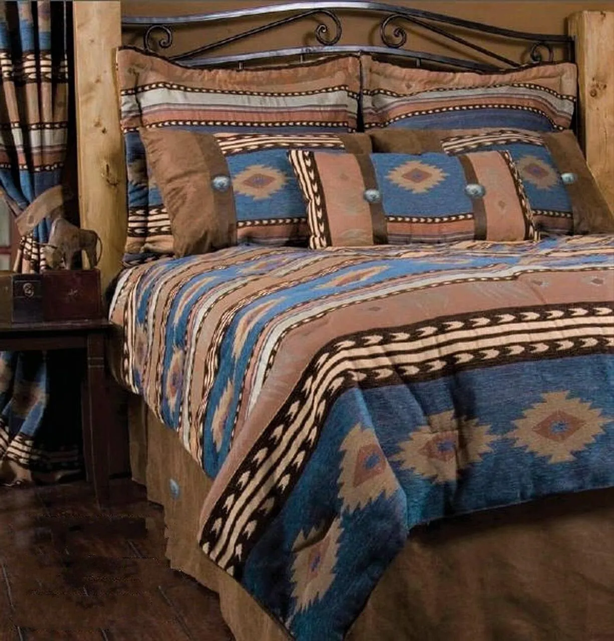 Badlands Blue Southwest Comforter Set