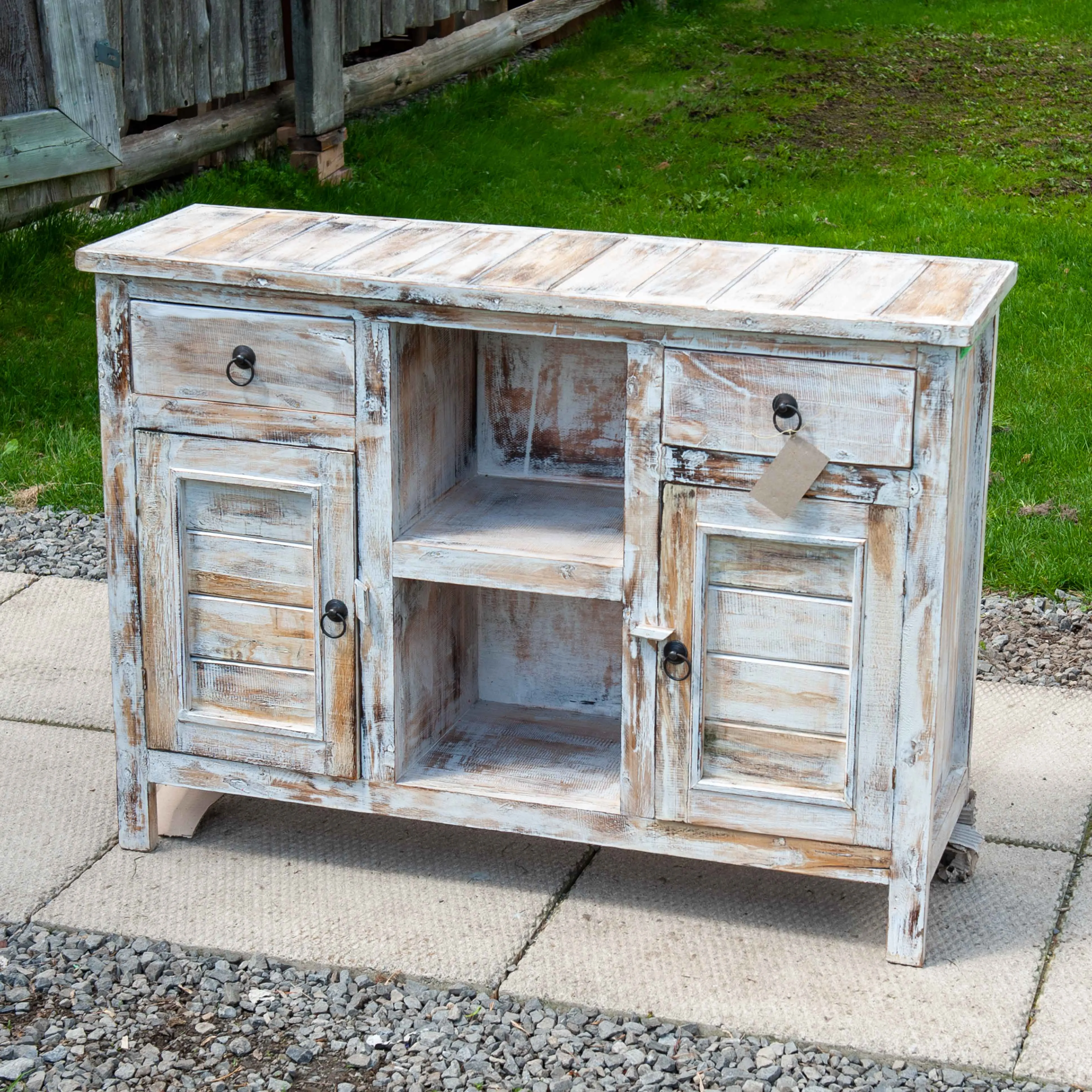 Balinese Albasia Wood Side Cabinet