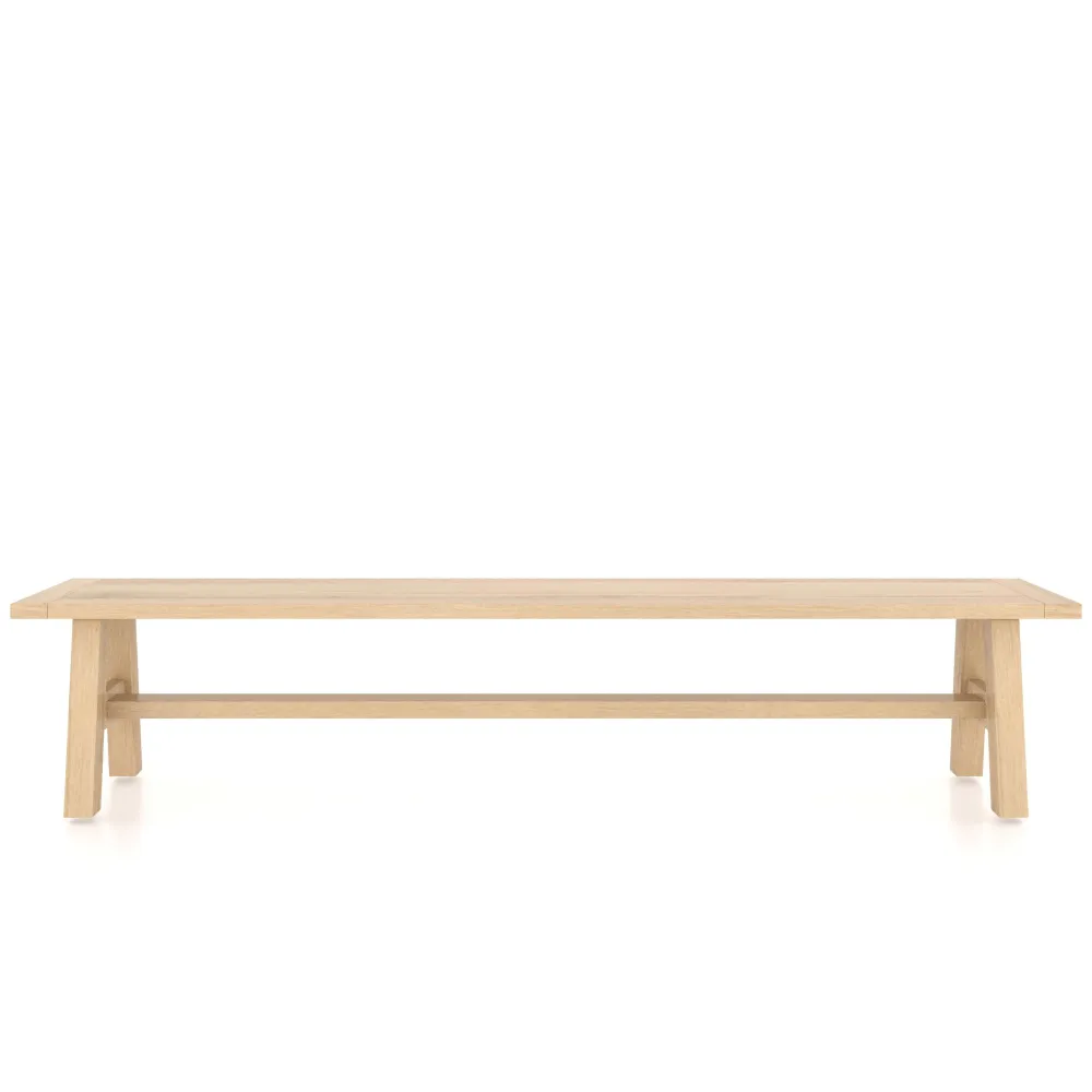 Bassano Oak Bench 220cm