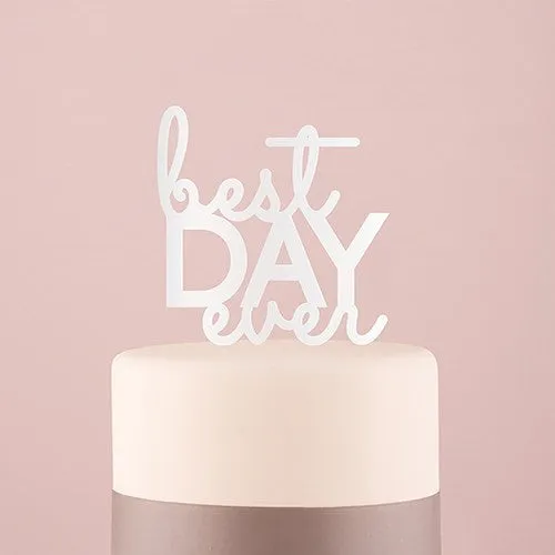 Best Day Ever Wedding Cake Topper