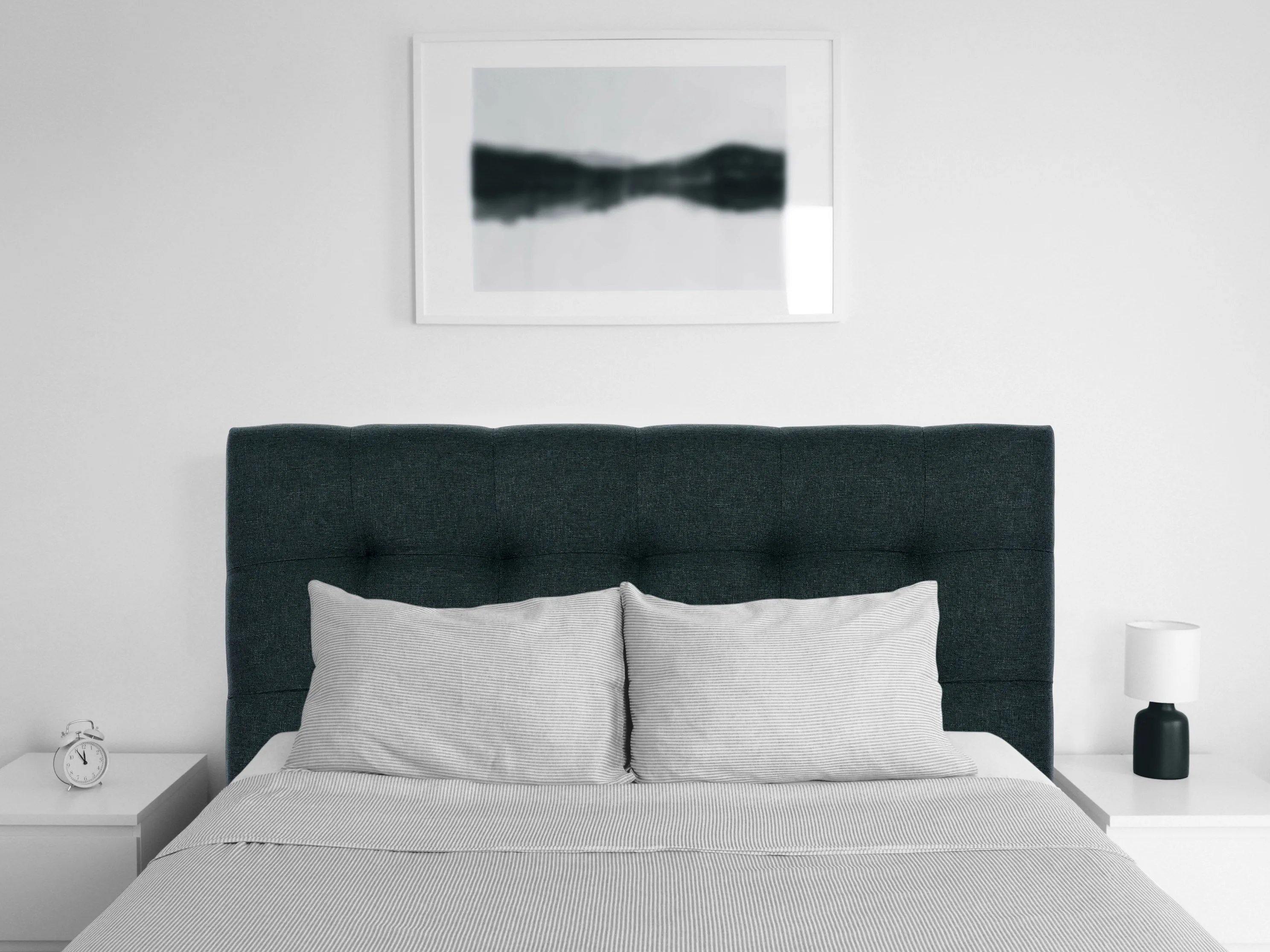 Blue Modern Headboard, Twin / Single