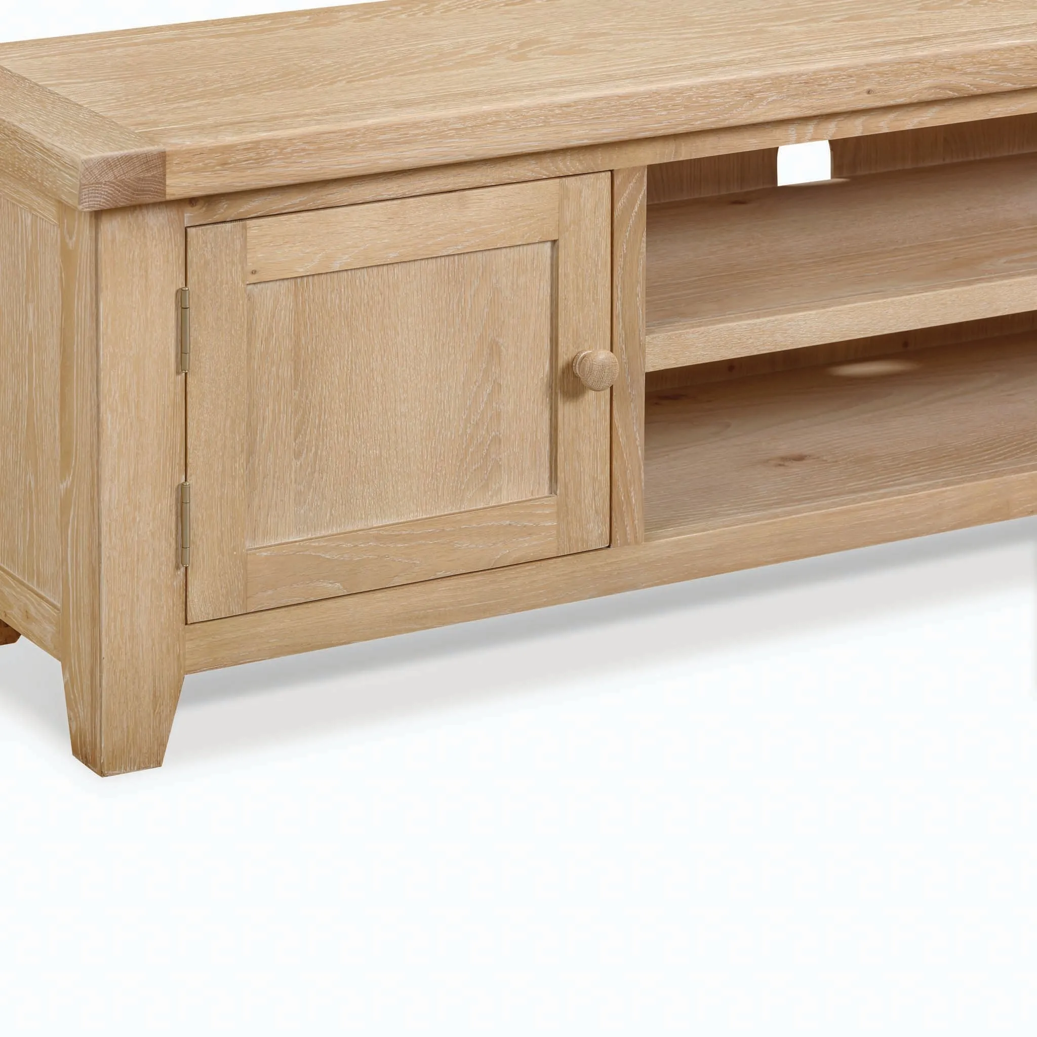 Burford Large 180cm Media Unit in Natural Oak