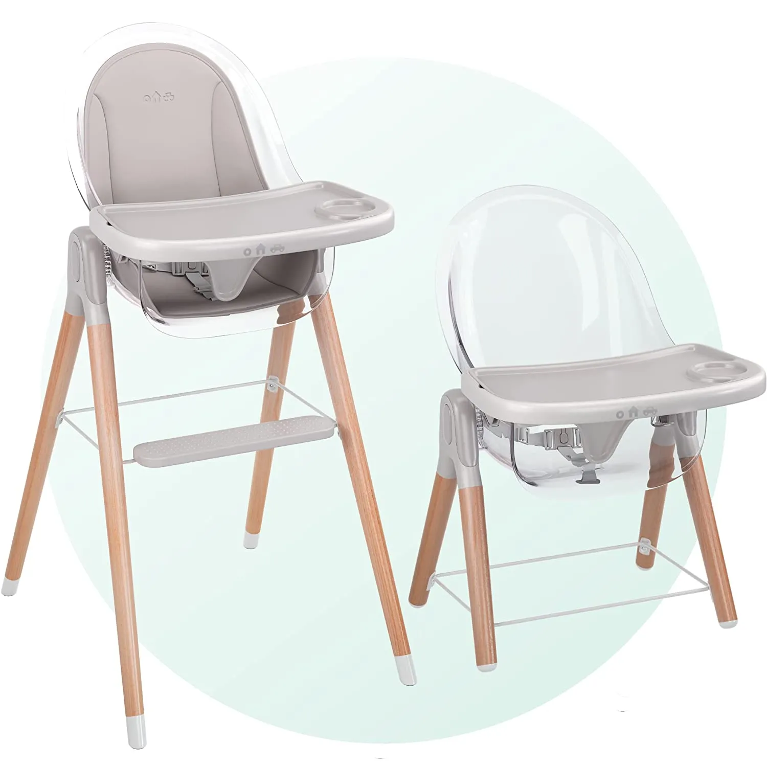 Children of Design 6-in-1 Deluxe High Chair with Seat Cushion