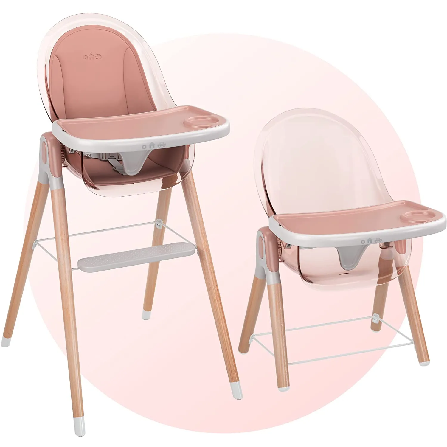 Children of Design 6-in-1 Deluxe High Chair with Seat Cushion