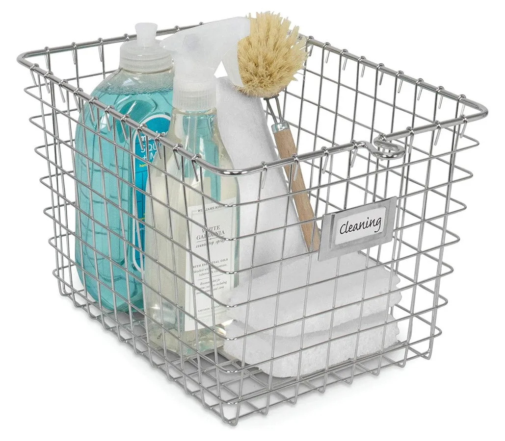 Chrome Wire Locker Storage Basket