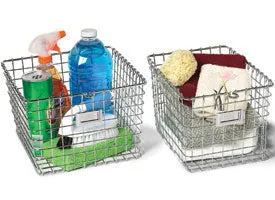 Chrome Wire Locker Storage Basket