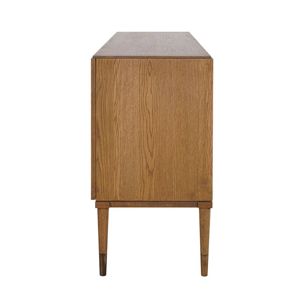 Clara Natural Oak Buffet With Brass Legs 160Cm