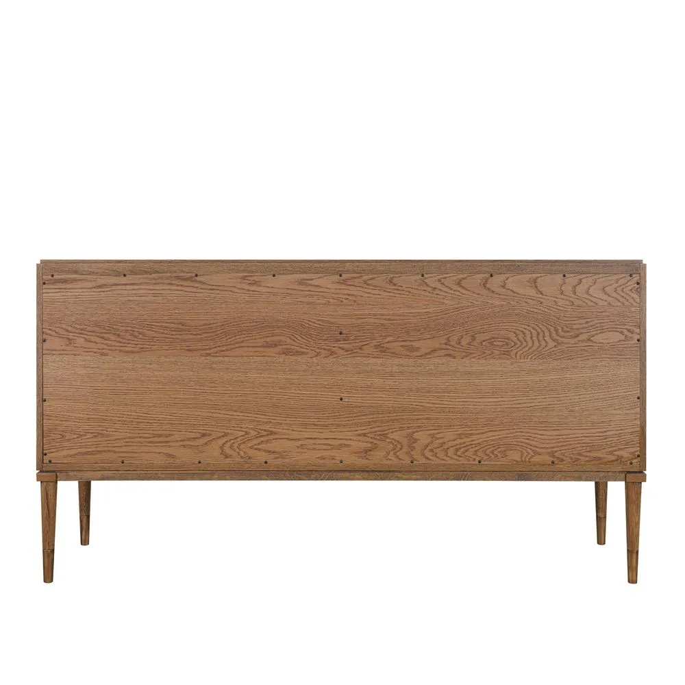 Clara Natural Oak Buffet With Brass Legs 160Cm