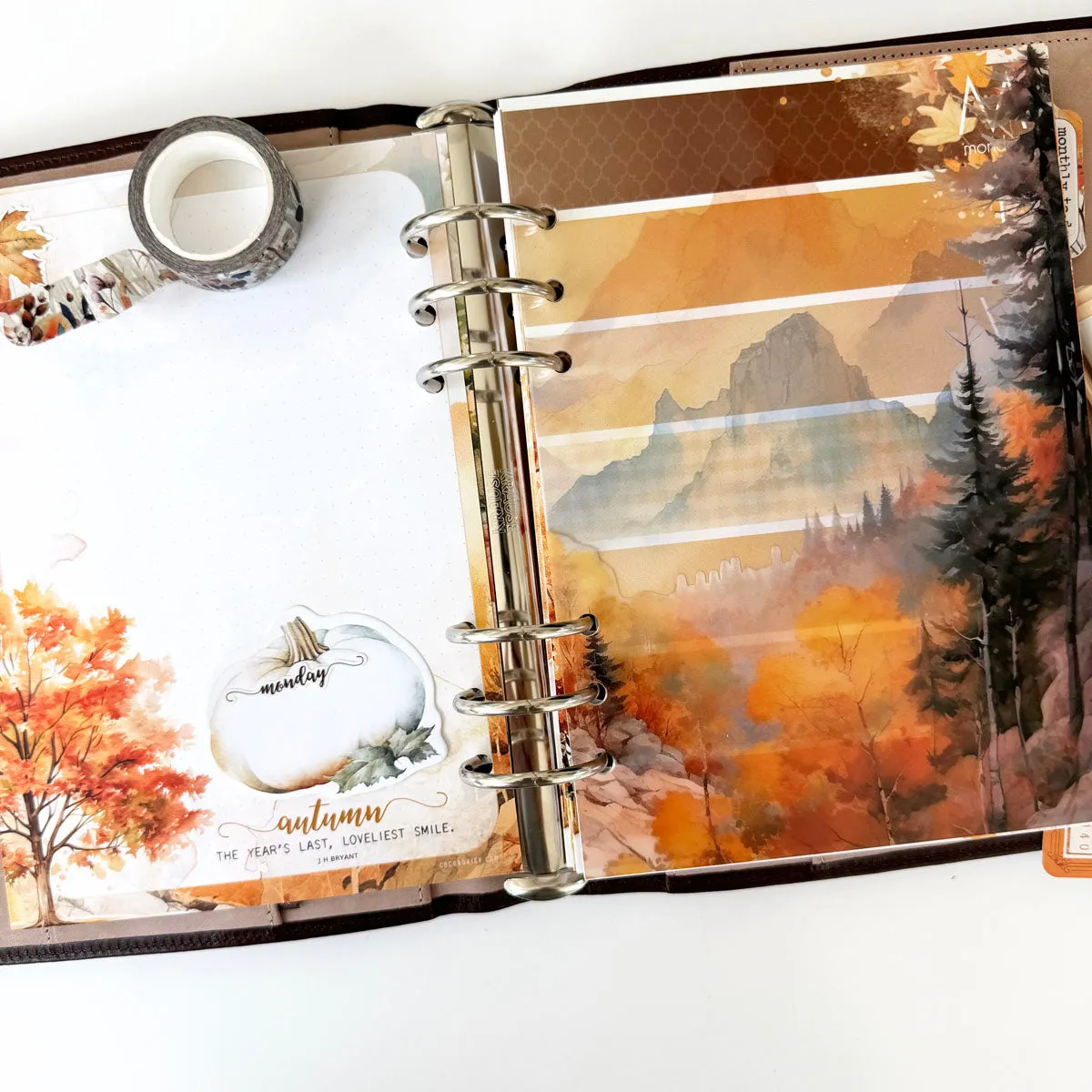 Cozy Season Inserts or notebook Only - Choose your size October 2024