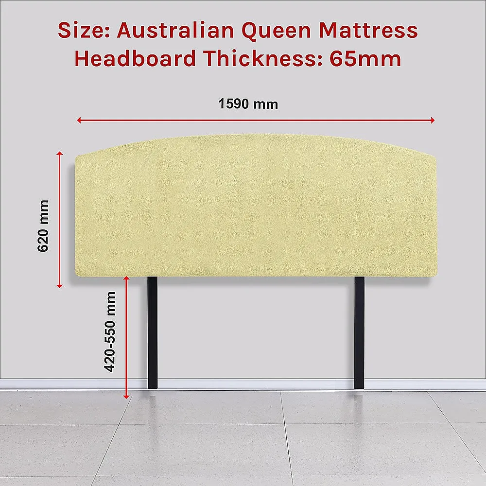 Customisable Queen Headboard, Removable Cover, Linen Fabric