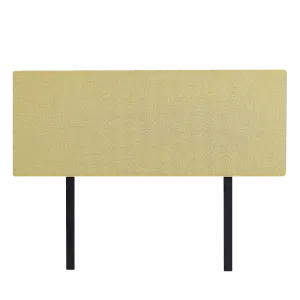 Customizable Linen Fabric Double Bed Headboard - Sulfur Yellow