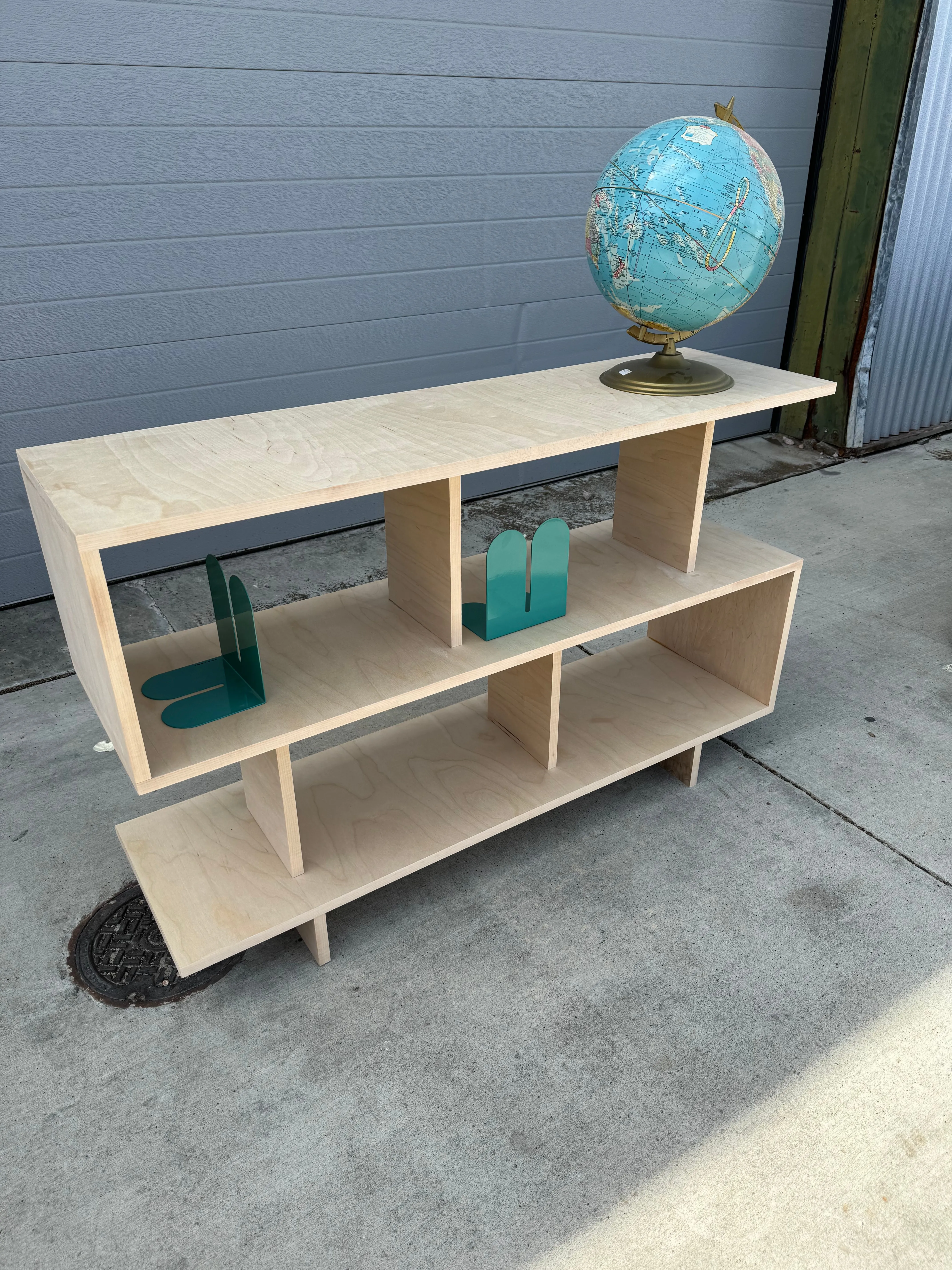 Customizable Offset Shelving Unit - Made to Order