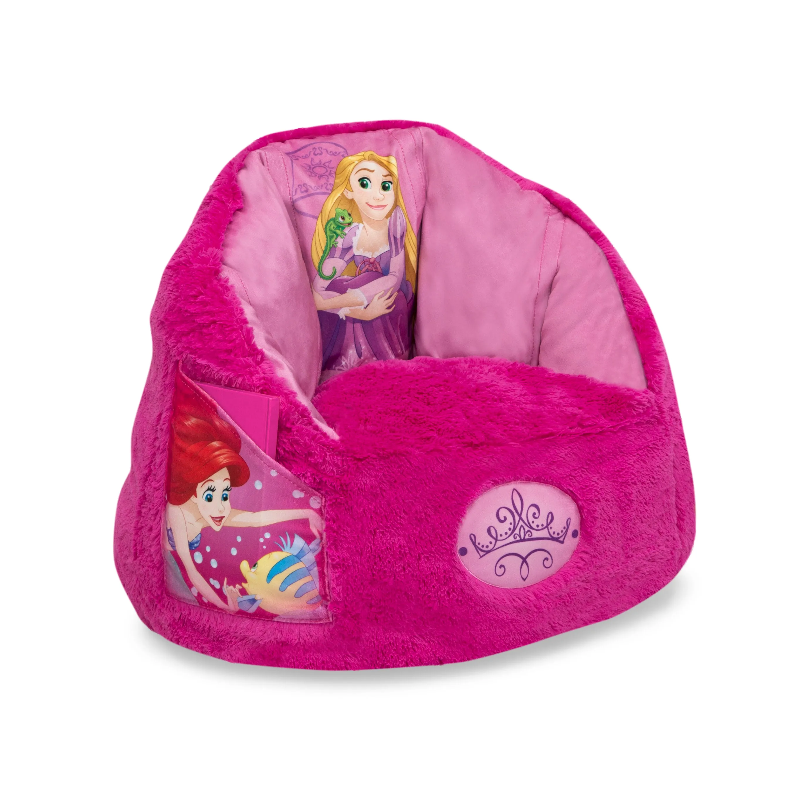 Disney Princess Cozee Fluffy Chair, Toddler Size (for Kids Up to 6 Years Old)