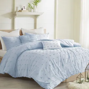 Djimo Cotton Chenille Dot Percale Comforter Set