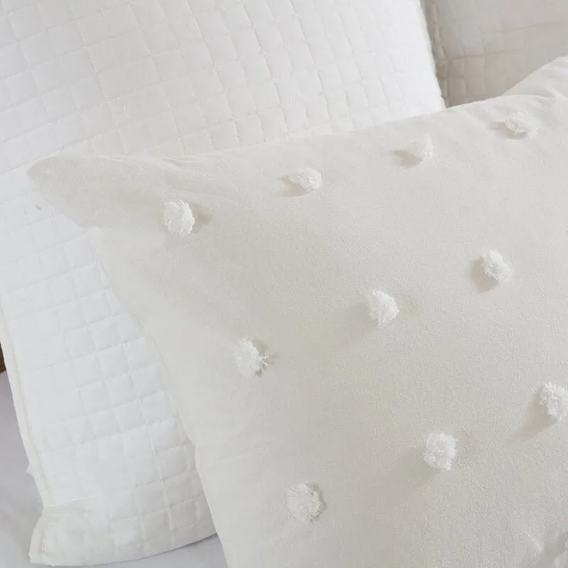 Djimo Cotton Chenille Dot Percale Comforter Set