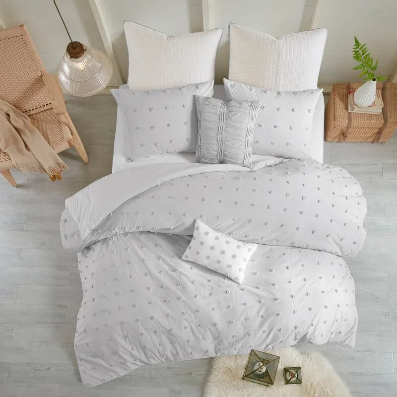 Djimo Cotton Chenille Dot Percale Comforter Set