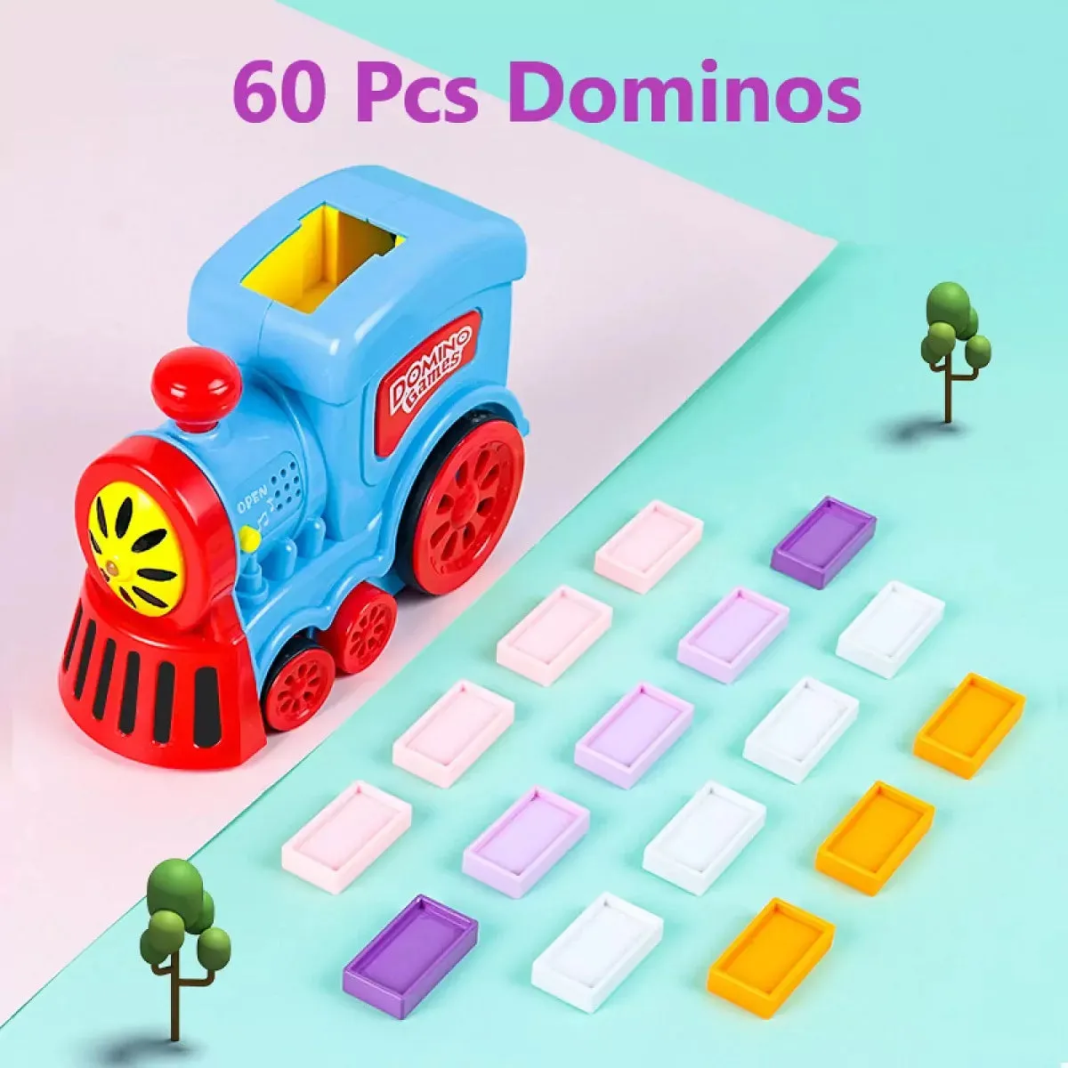 Domino Electric Train Game - 60 pieces