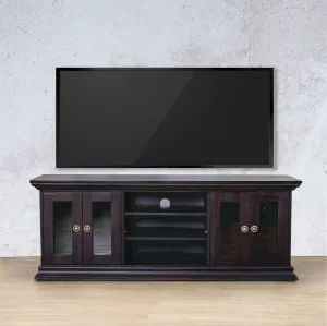 Dutch Saligna Mahogany 1900 4 Door TV Unit