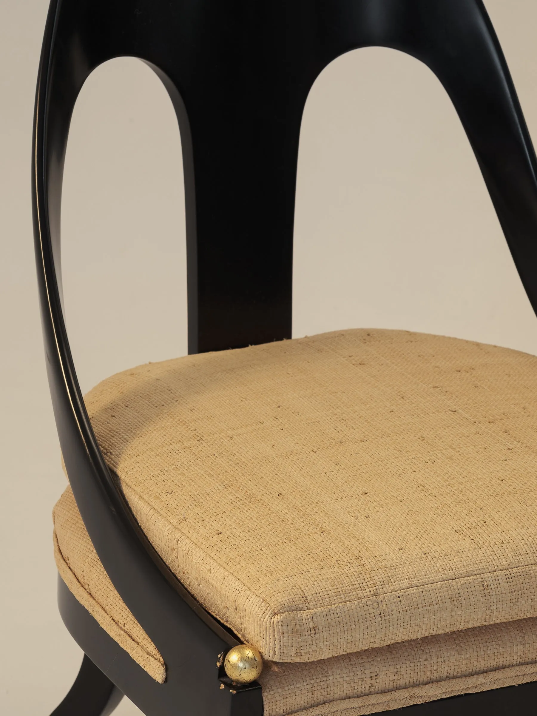 Ebonised Spoon Back Chairs