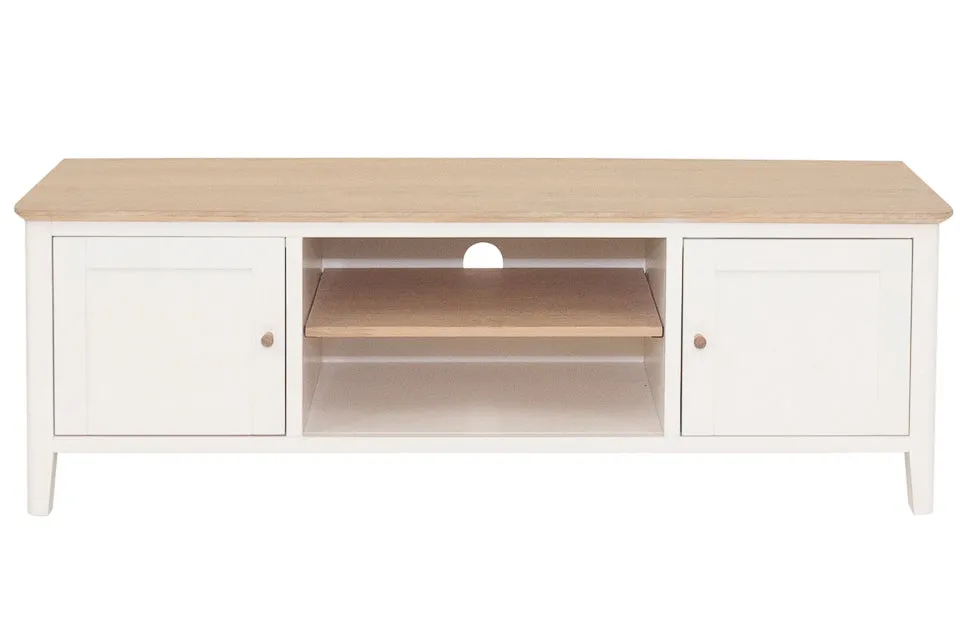 Eimear - Cream And Oak Large Tv Entertainment Unit