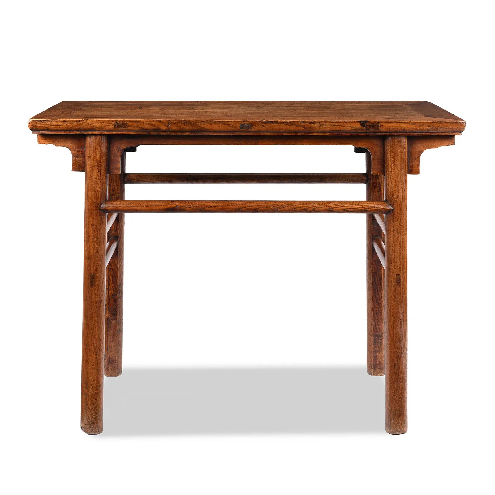 Elm Half Table From Shanxi Province - 19th Century