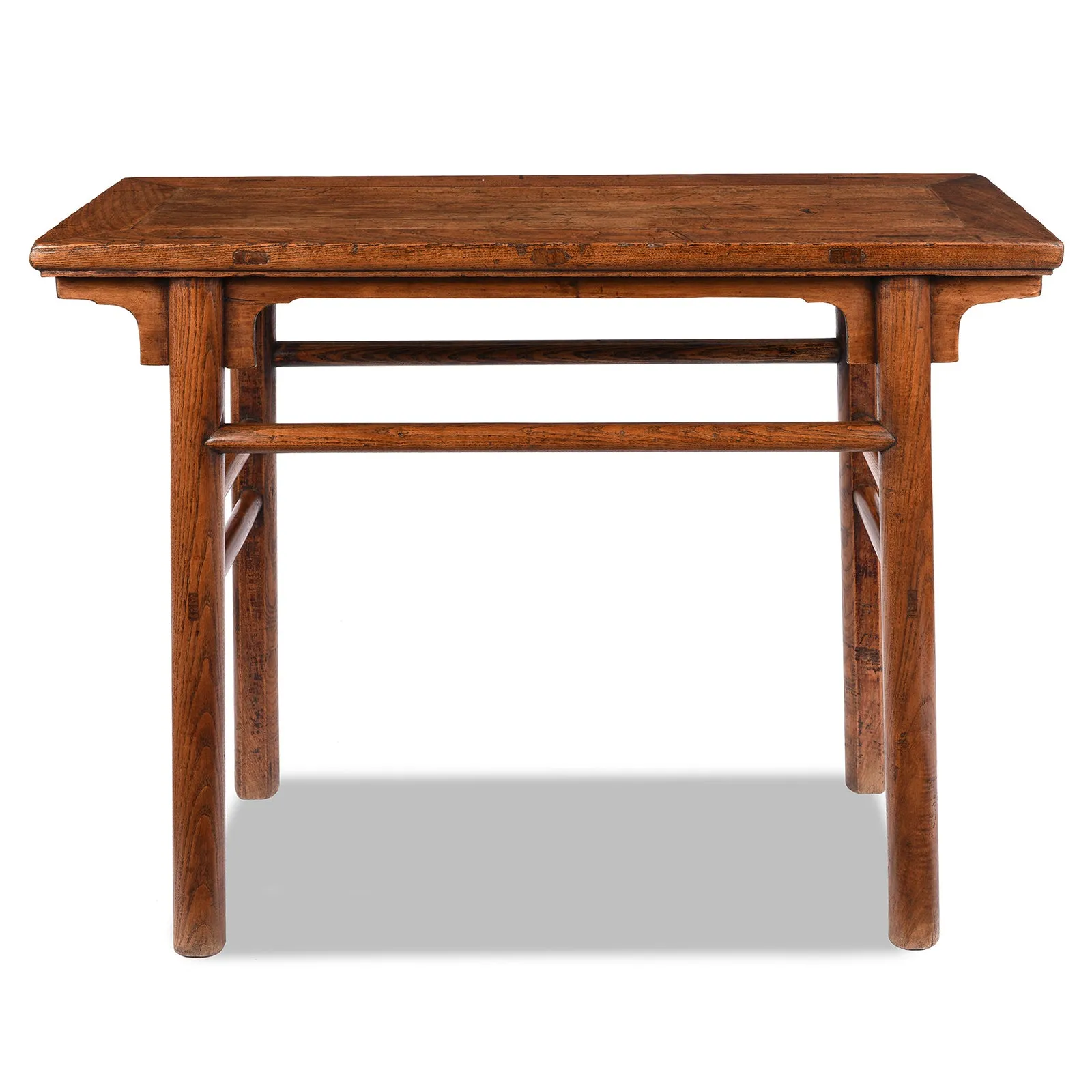 Elm Half Table From Shanxi Province - 19th Century