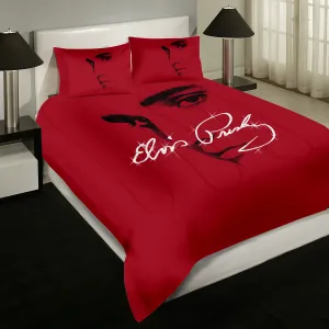 Elvis Presley Profile Signature Comforter Set