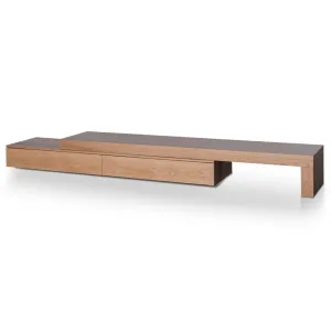 Extendable TV Entertainment Unit - Natural Oak