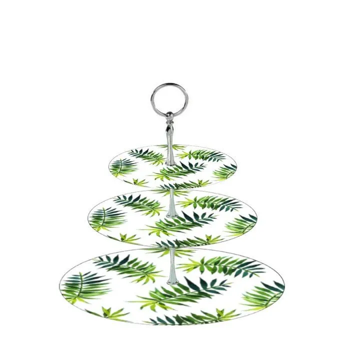 Fern Cake Stand - Glass