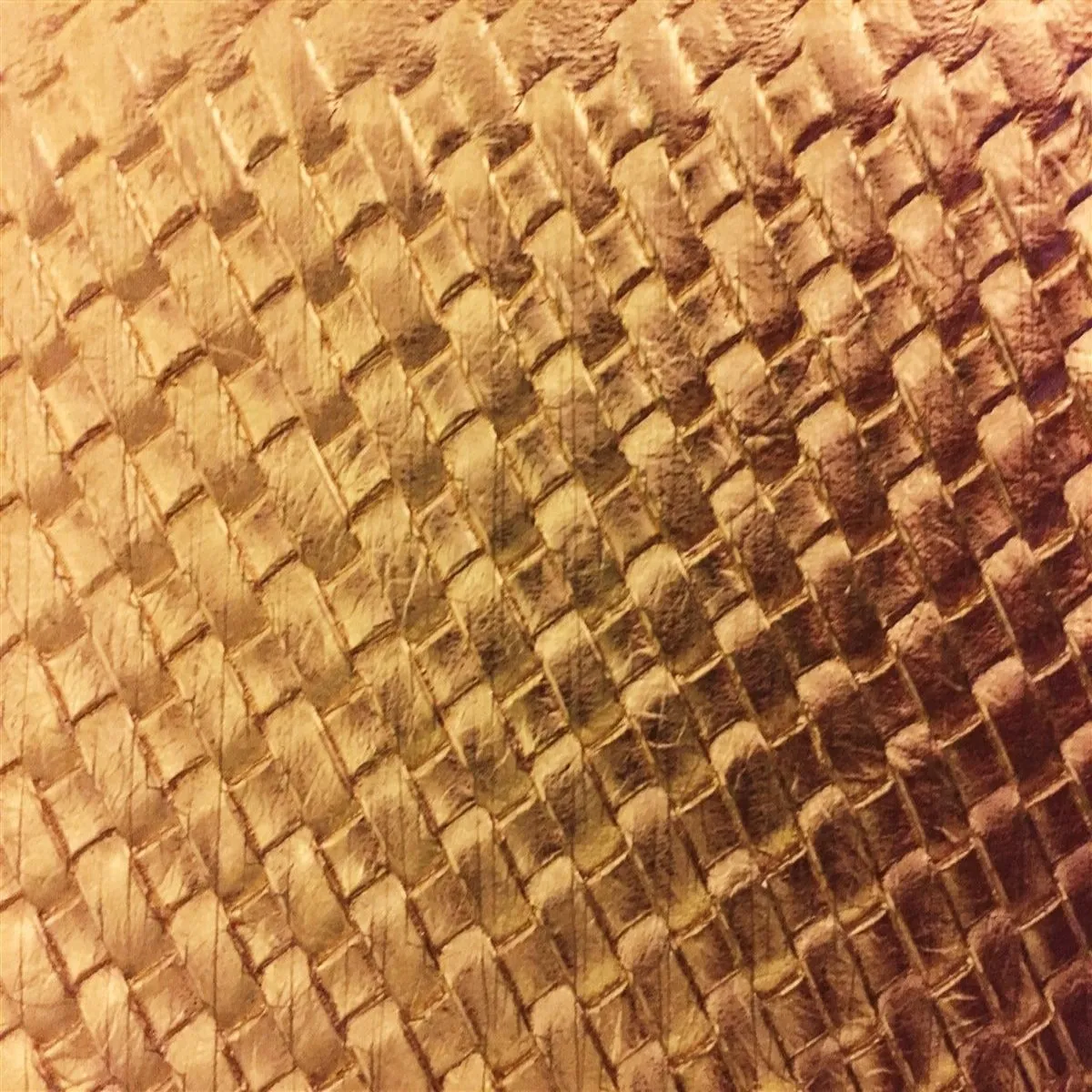 Gold Basket Weave Vinyl