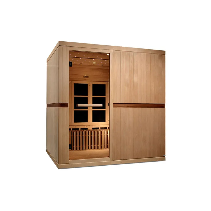 Golden Designs Dynamic "Catalonia" 8-Person Ultra Low EMF FAR Infrared Sauna | GDI-6880-01 (Wheelchair Accessible)