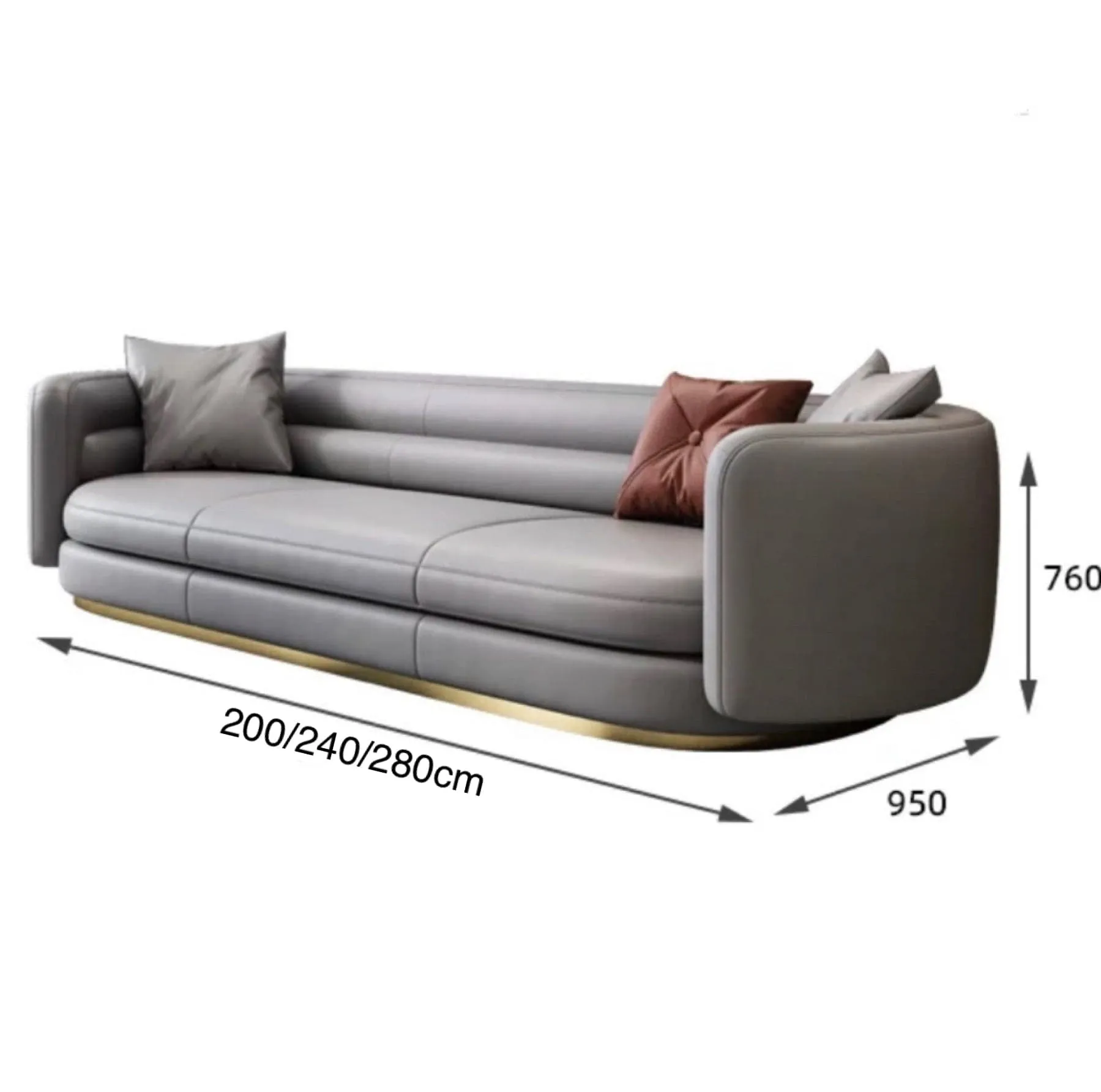 Gwenia Sectional Curve Chaise Sofa